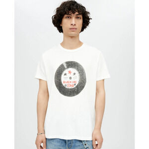 Re/Done Old White Hardcore Star Classic Graphic Tee Men's T-shirt Size XL NWT